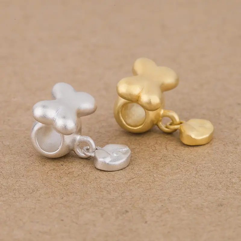 Bone Paw Charm S999 Silver for Women - Image 2