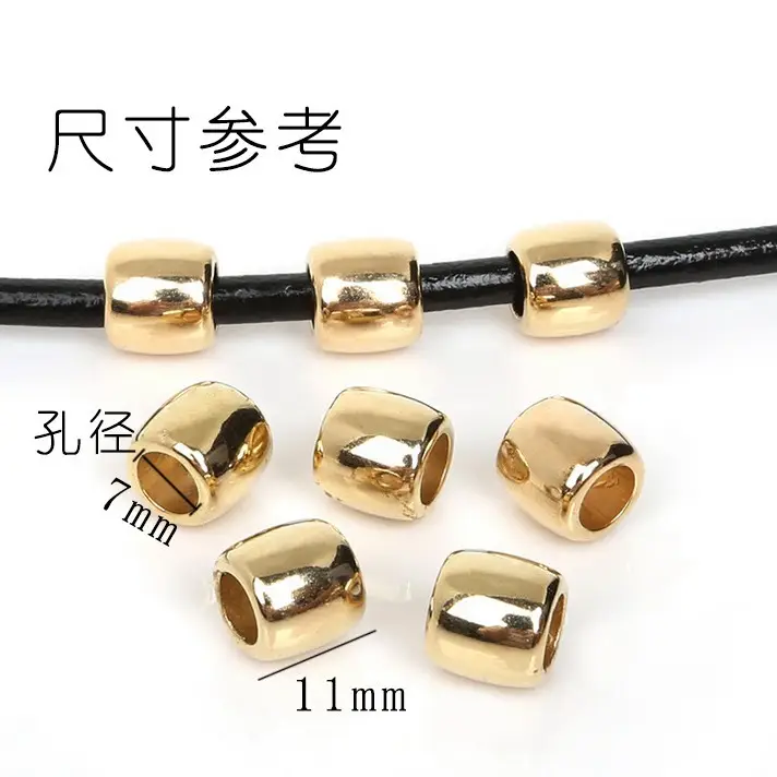DIY Large Hole Bucket Beads for Jewelry Making - Image 3