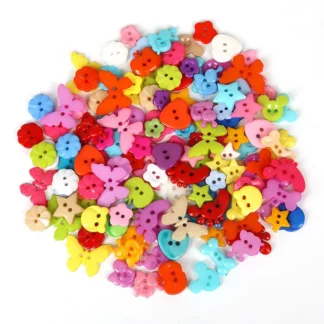 Colorful Plastic Buttons for DIY Crafts & Home Décor