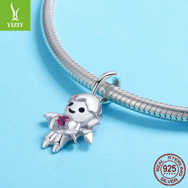 925 Sterling Silver Robot Charm Bracelets for Girls - Image 3