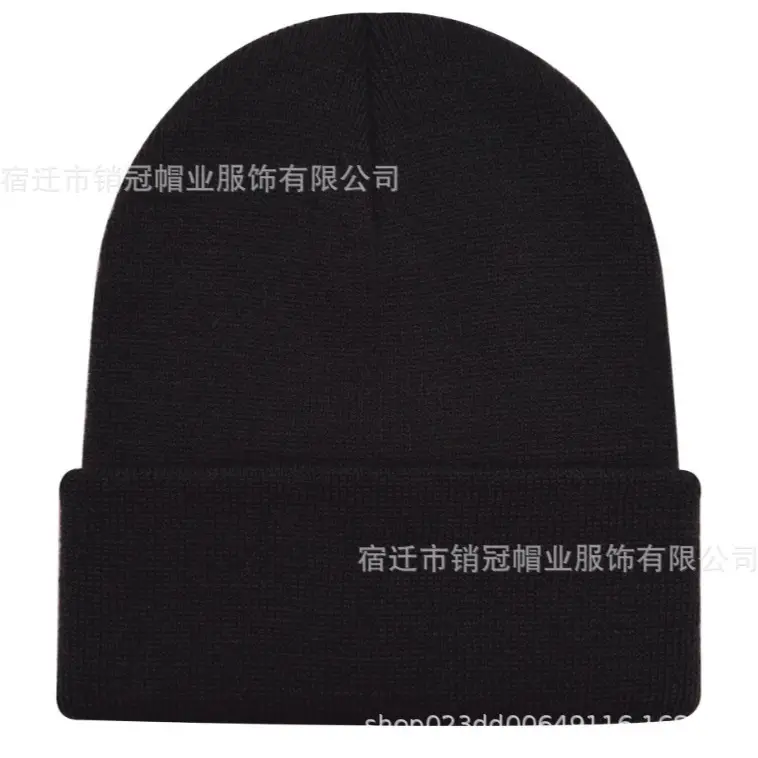 Winter Knitted Beanie Cap with Logo, Multi Color, Durable - Image 4