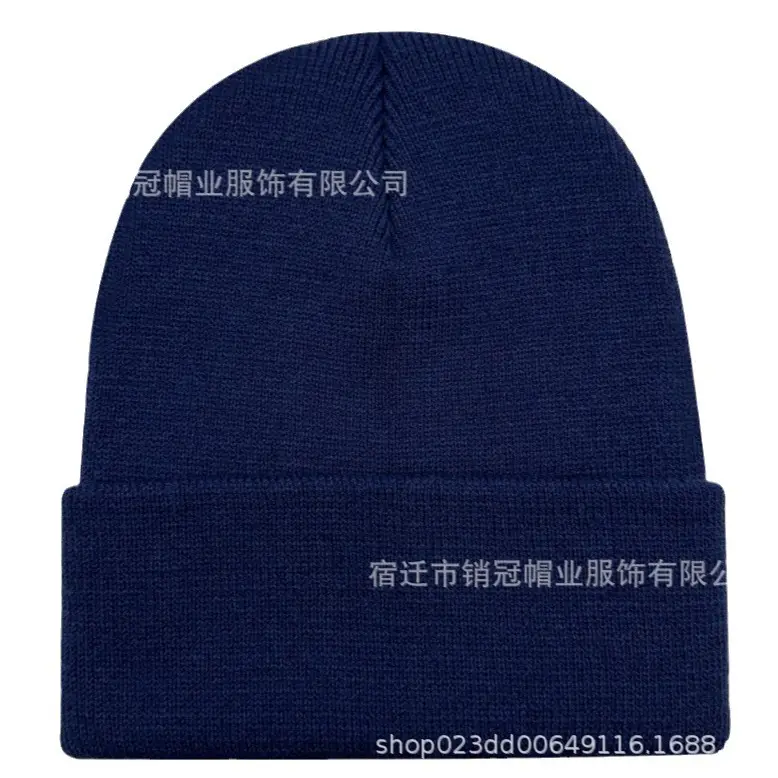Winter Knitted Beanie Cap with Logo, Multi Color, Durable - Image 5