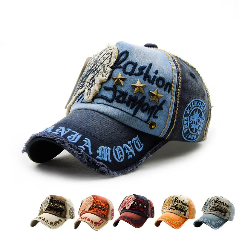 Men Casual Baseball Cap with Embroidered Design
