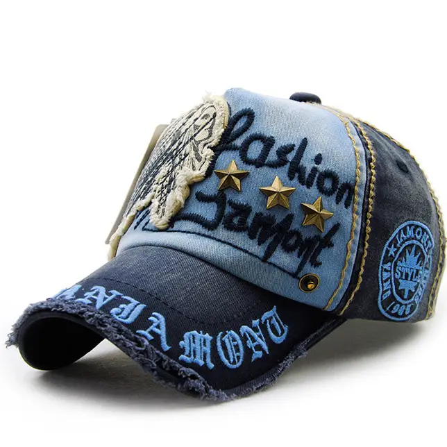 Men Casual Baseball Cap with Embroidered Design - Image 2