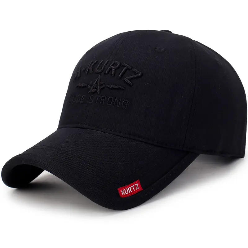 Men's Navy Blue Embroidered Baseball Cap with Brand Patch - Image 5