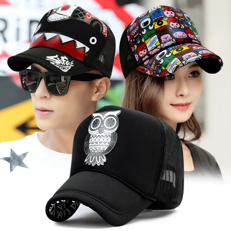 Men Owl Cap Breathable Mesh Summer Wear - Image 2