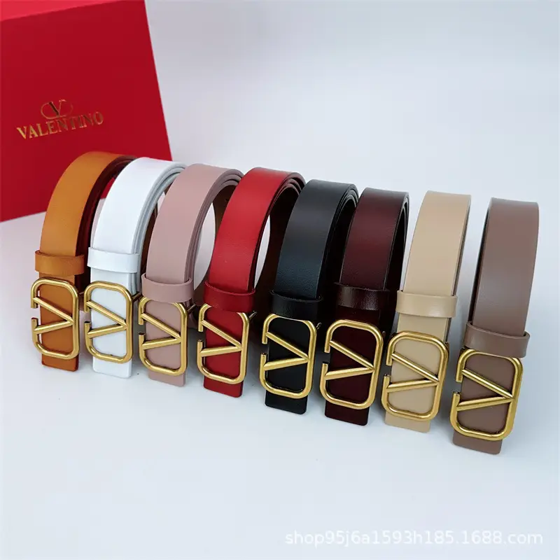 Women V-Buckle Belt 3CM Multi-Color Stylish - Image 2