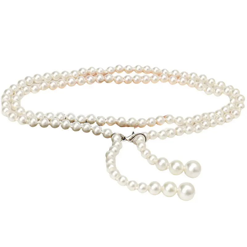 Women Pearl Waist Chain Luxury French Style Dress Belt - Image 5
