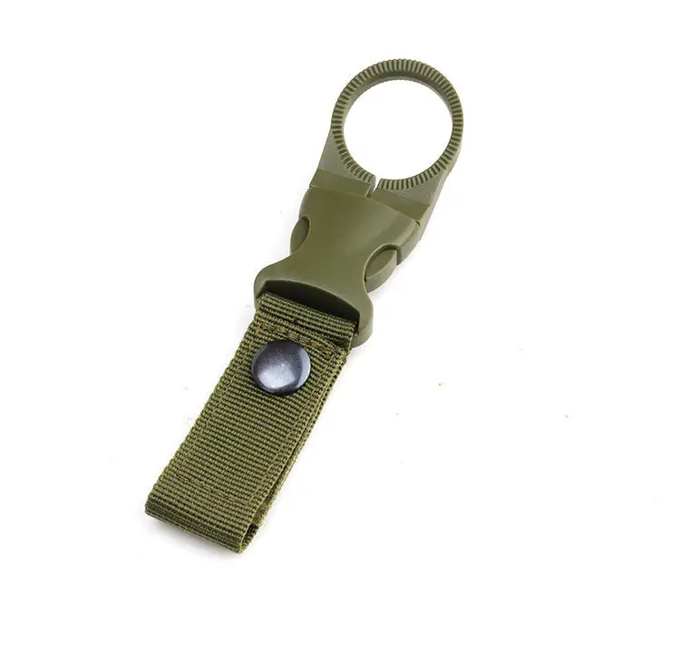 Tactical Nylon Keychain with Hawk Beak Hook Black - Image 4