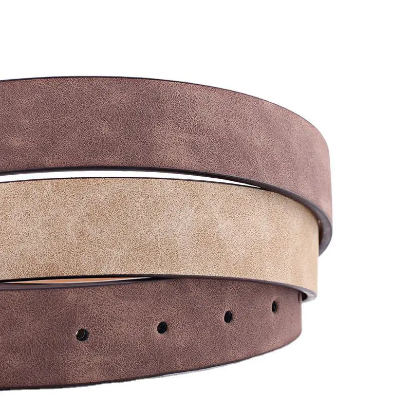 Women Frosted PU Square Buckle Belt Set of 3 - Image 4