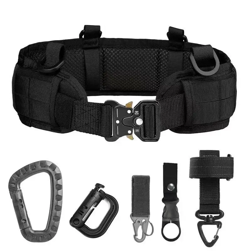 Men Tactical Waist Belt with Quick Release Buckle - Image 4