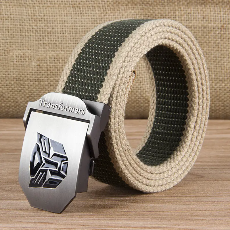 Transformers Canvas Belt for Men Casual Black - Image 4