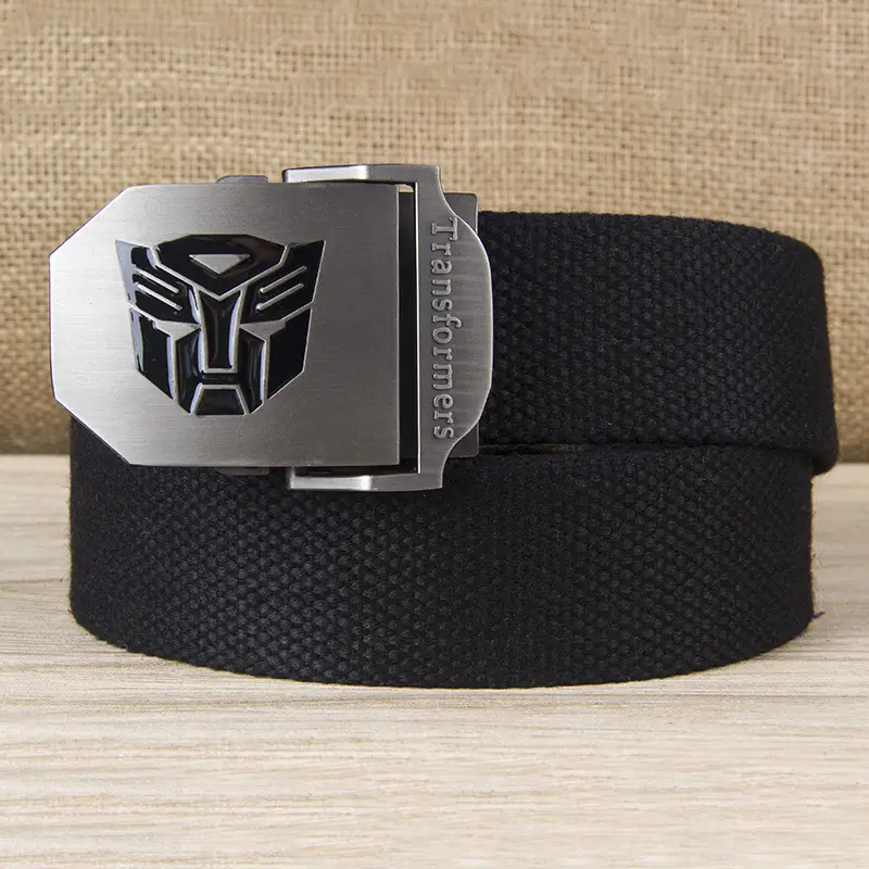 Transformers Canvas Belt for Men Casual Black - Image 5