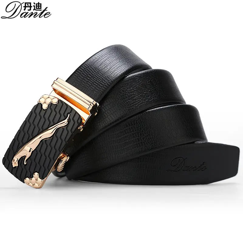 Men Automatic Belt Leopard Head Black Gold 2024 - Image 5