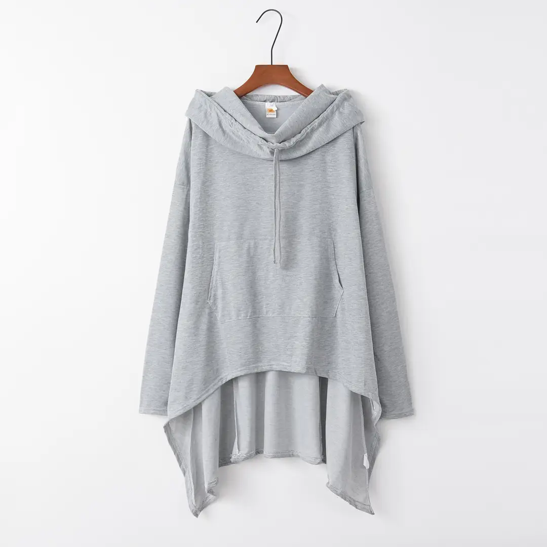 Women Hooded Vest Green Asymmetric Winter Wear - Image 5