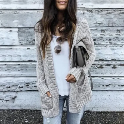 Women's Long Sleeve Knit Cardigan