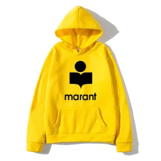 Men Yellow Marant Hoodie Autumn Winter