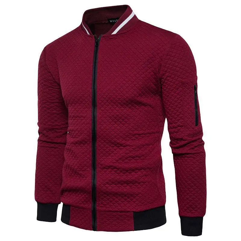 Men's White Zipper Cardigan Casual Sports Style - Image 4