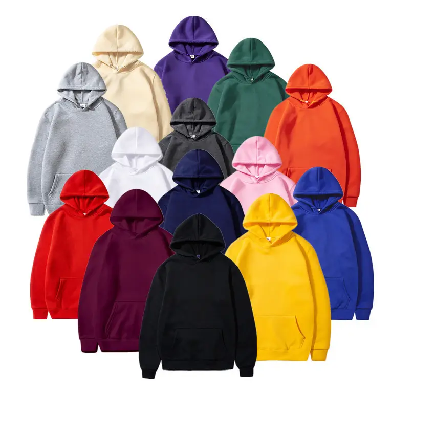 Men Red Fleece Hoodie Winter Plus Size - Image 2