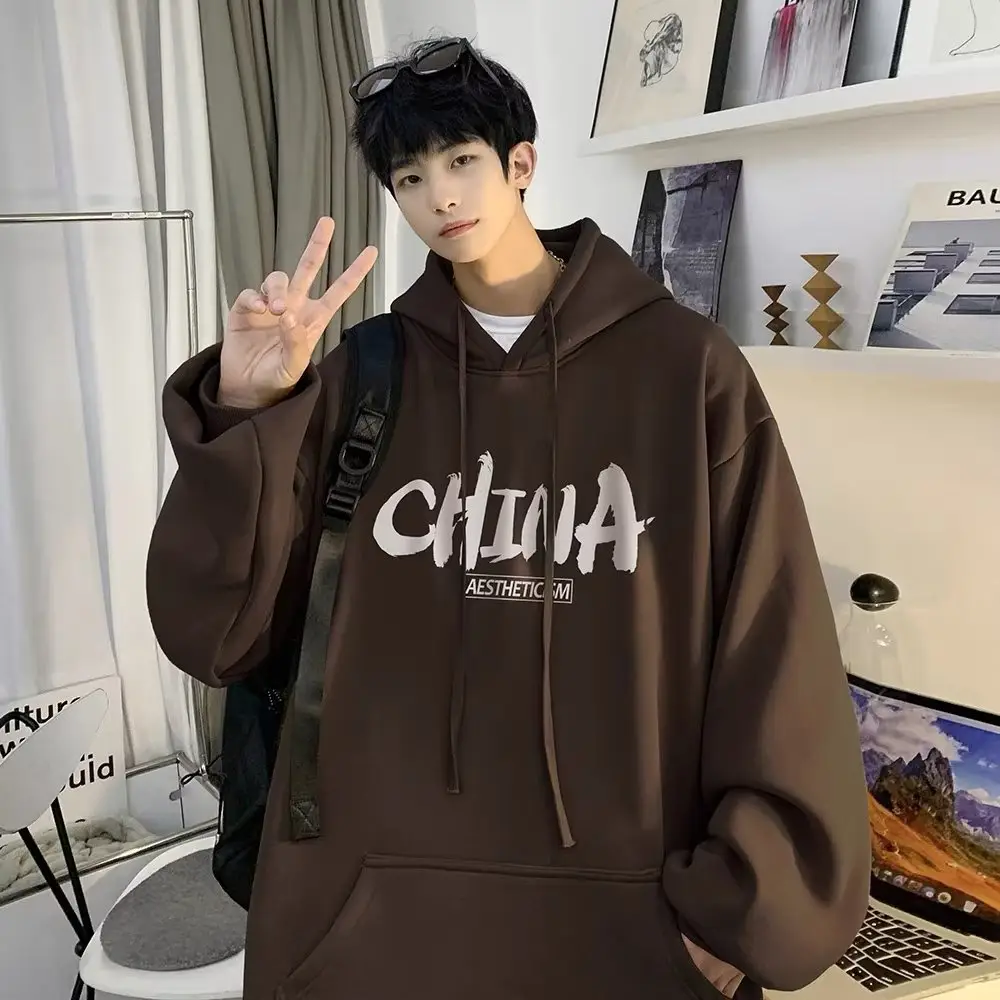 Men Oversize Hoodie Autumn Casual Loose Fit - Image 5