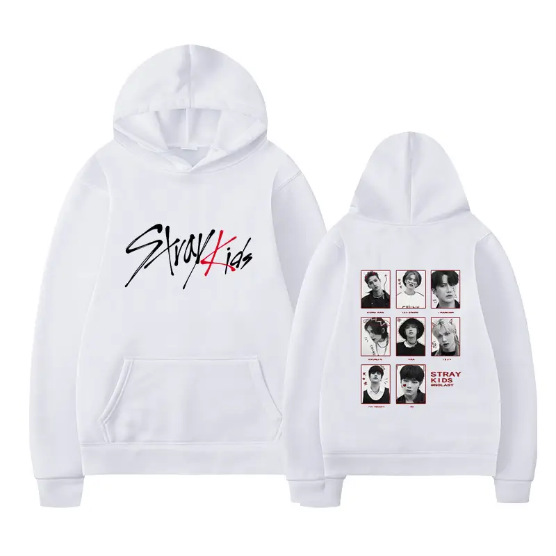 StrayKids Hoodie Black Loose Fit Winter - Image 2