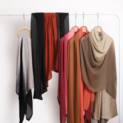 Women's Gradient Cotton Hijab Scarf