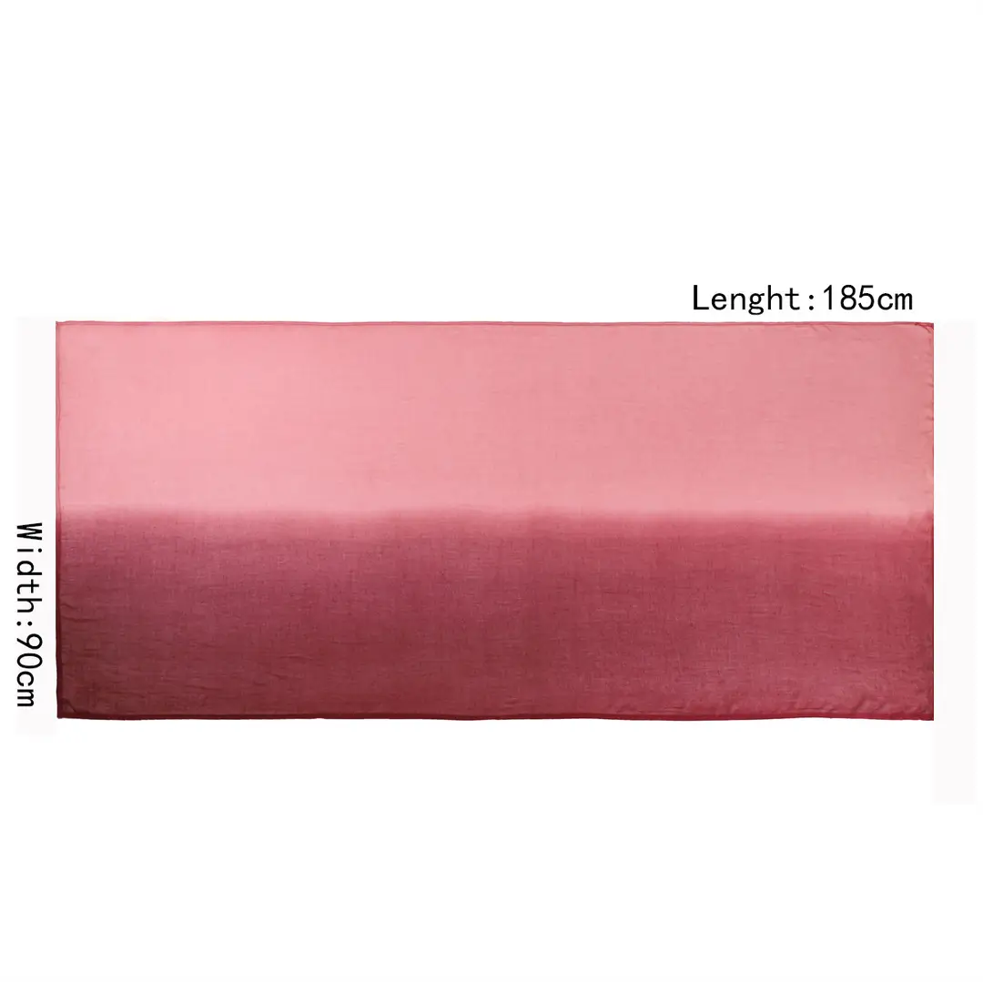 Women's Gradient Cotton Hijab Scarf Breathable Modal - Image 5