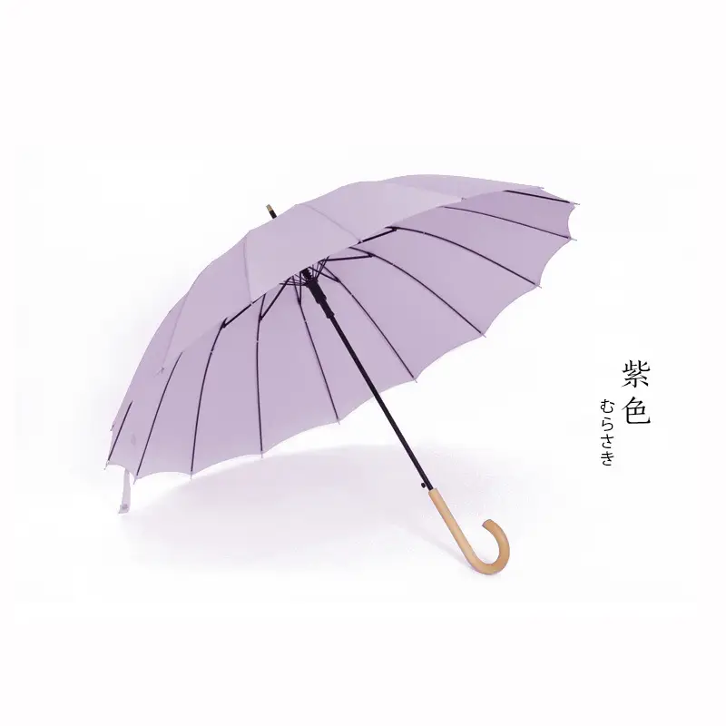 Automatic Long Handle Umbrella White Large Size - Image 8