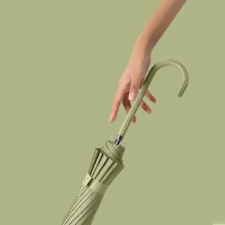 Fog Gray Automatic Long Handle Umbrella