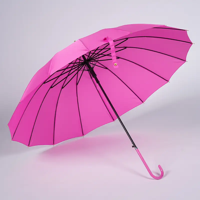 Dark Blue Japanese Style Straight Handle Umbrella - Image 8