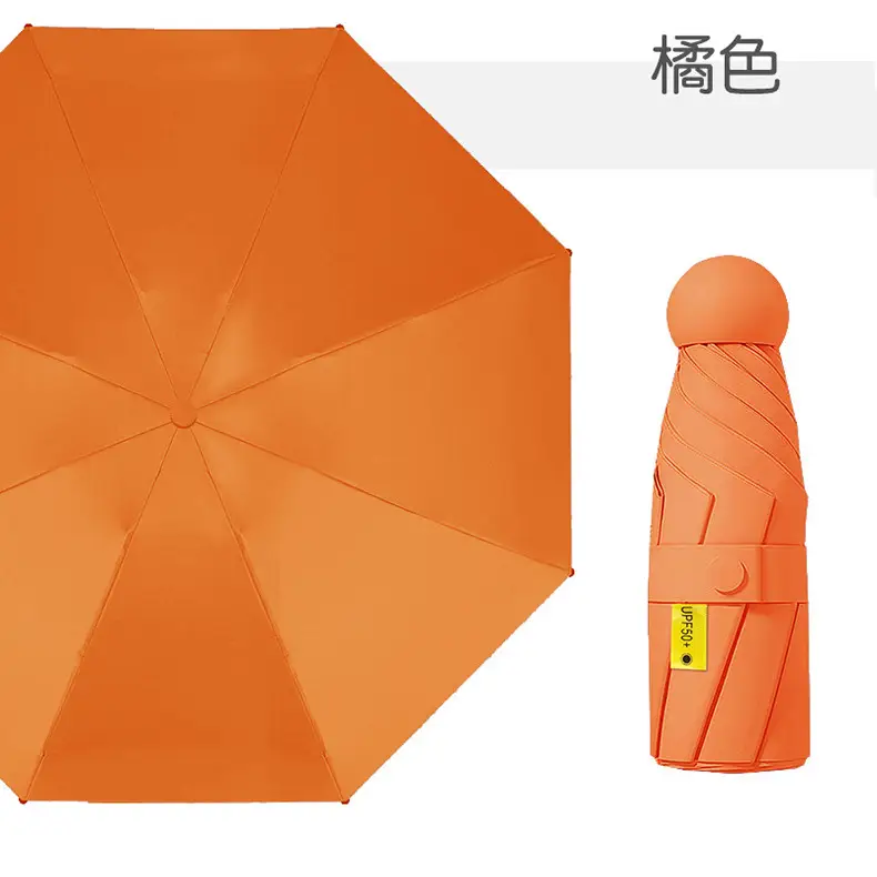 Mini Red Capsule Sun Umbrella 50% Folding - Image 6