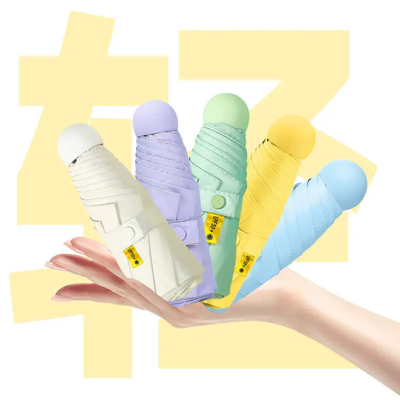 Custom Logo Sunscreen Umbrella Women Foldable - Image 2