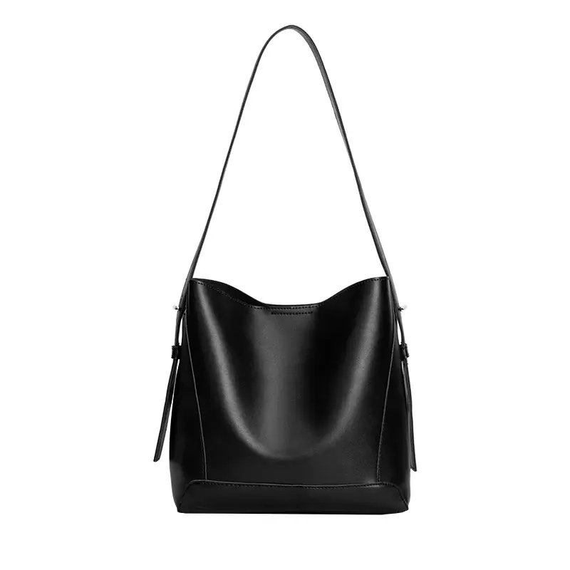Creamy White Retro Bucket Bag for Girls School Commute - Image 5