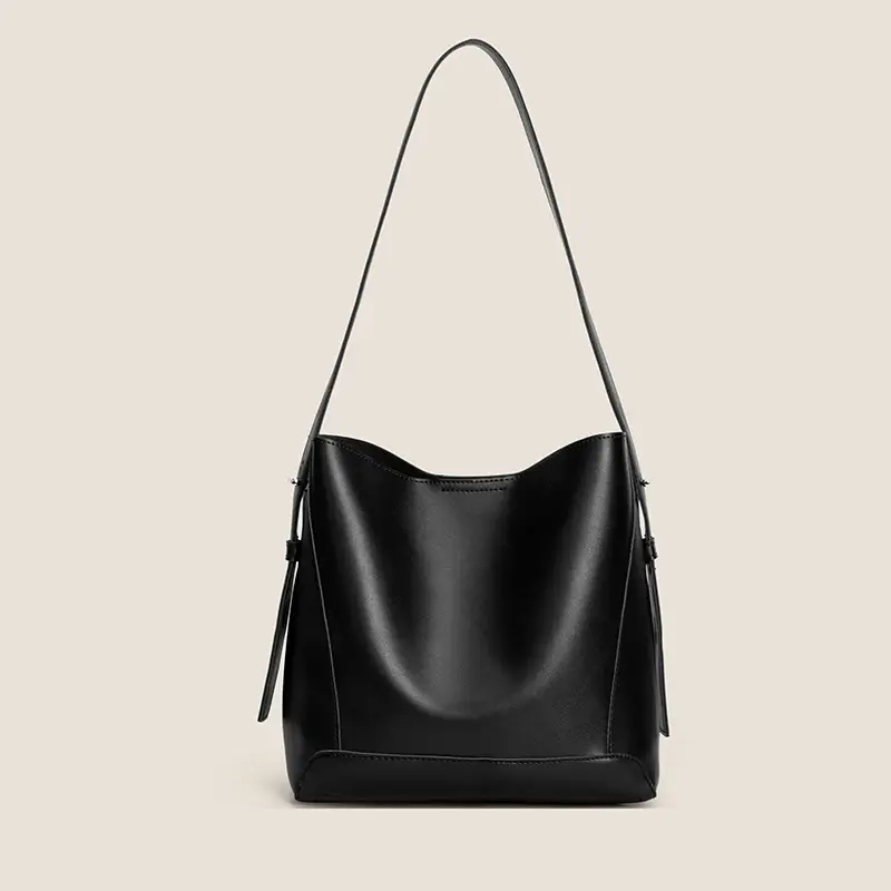 Creamy White Retro Bucket Bag for Girls School Commute - Image 7