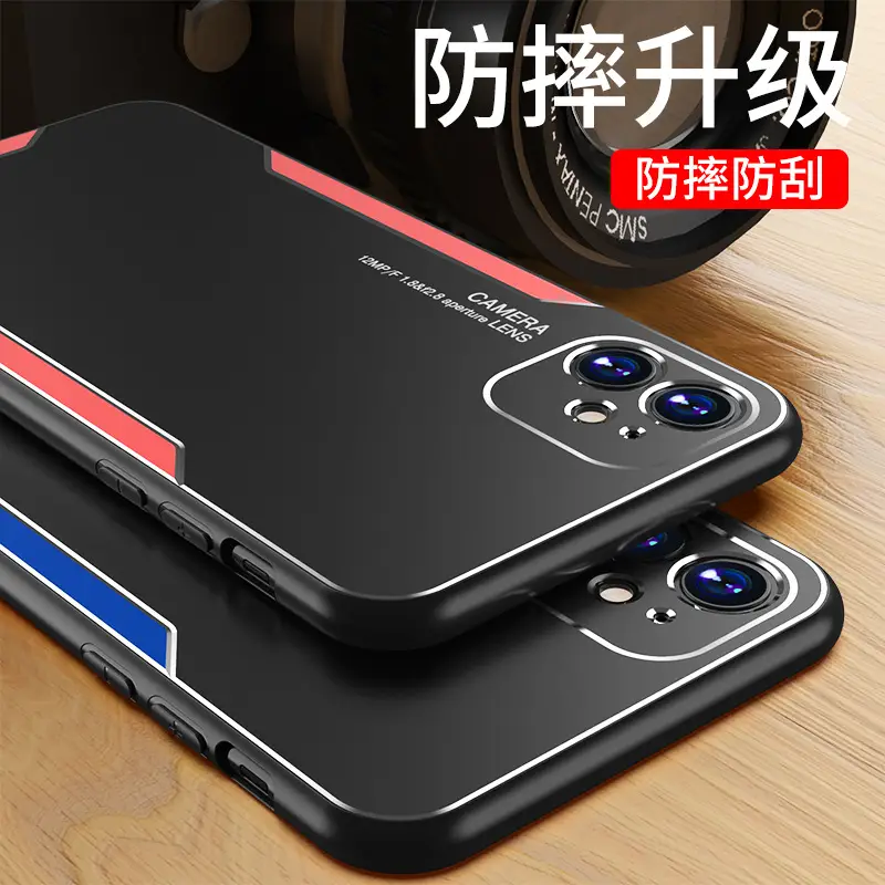 OPPO Reno13 Pro Metal Edge Case Black Red - Image 4