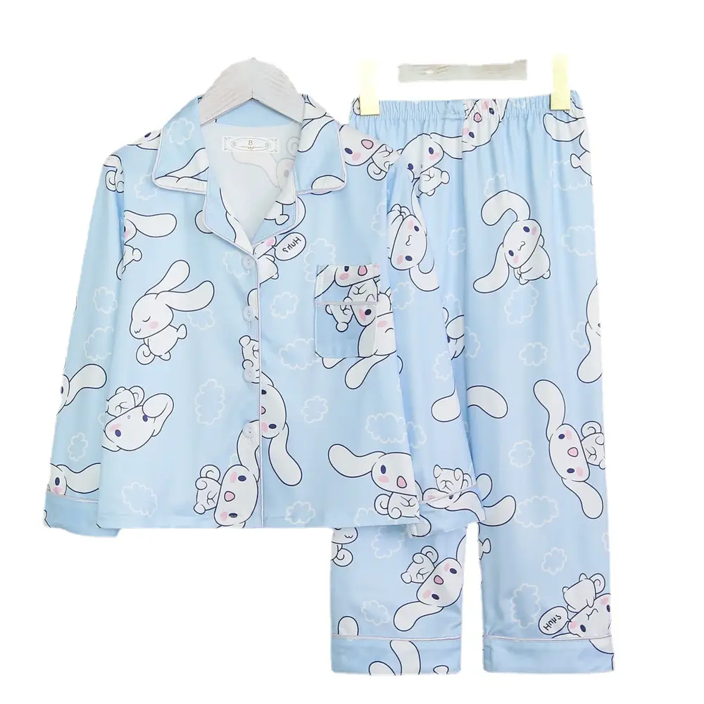 LABUBU Pink Tie-Dye Pajamas for Kids 3-10 Years - Image 5