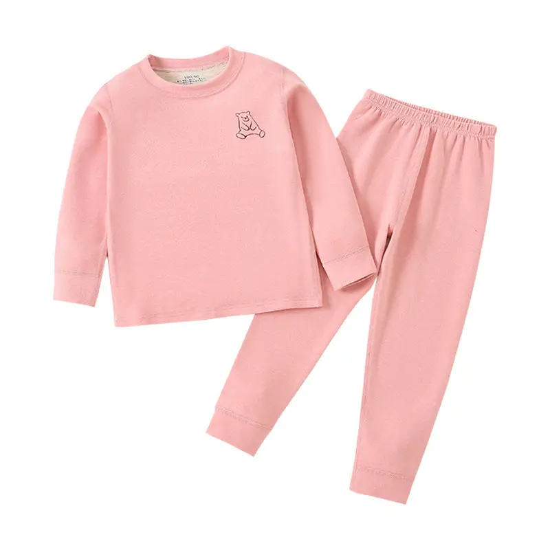 Kids Thermal Underwear Set with Cute Headbands - Image 5