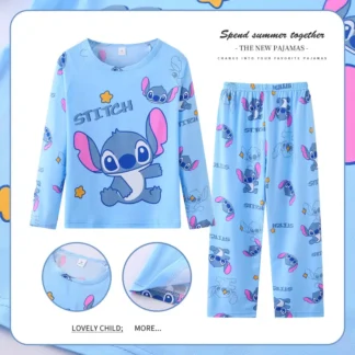 Stitch T-Shirt & Pants Set Blue Kids Pajamas
