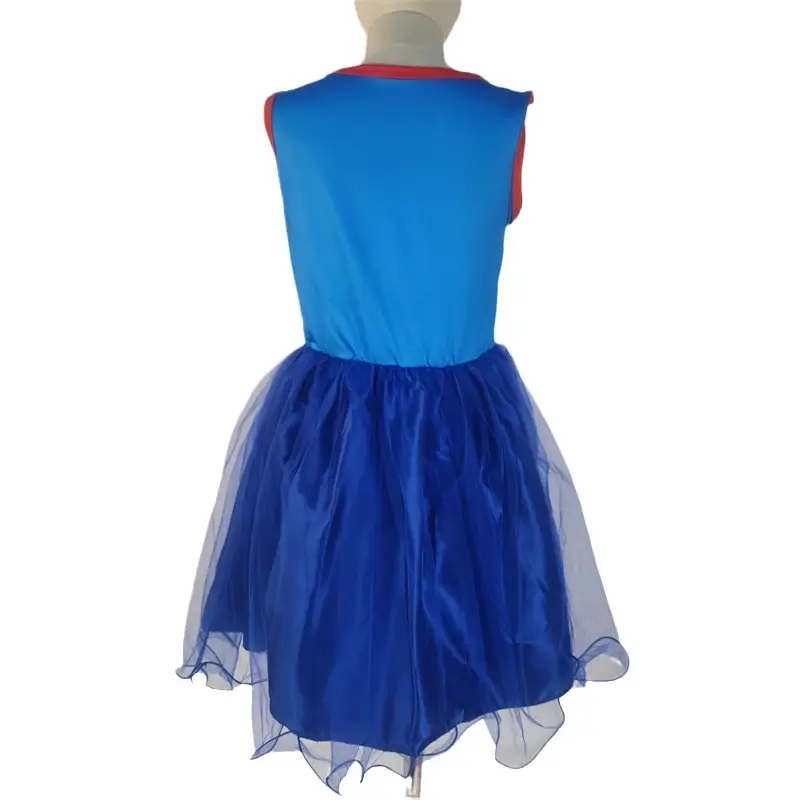 Spider-Man Blue Tulle Dress with Mask for Kids - Image 5