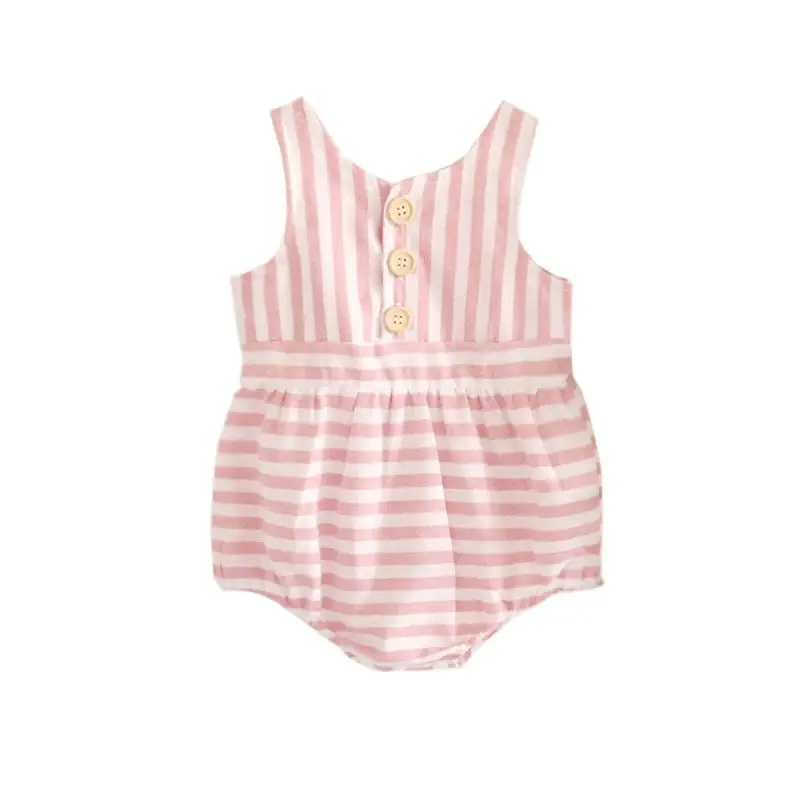 Stylish Striped One-Pieces for Girls Pink Blue - Image 5