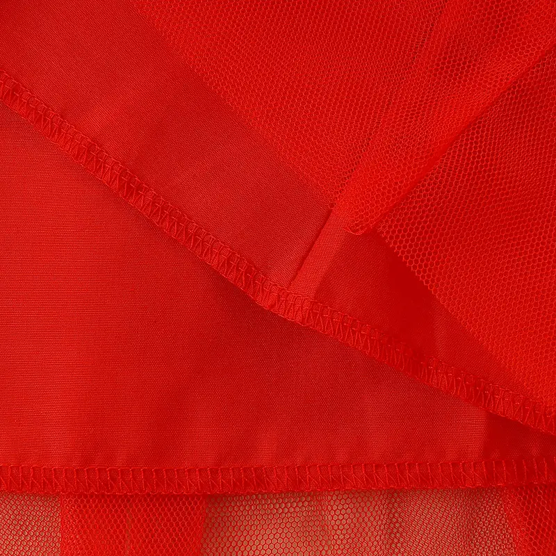 Red Embroidered Princess Skirt Dress for Girls - Image 4