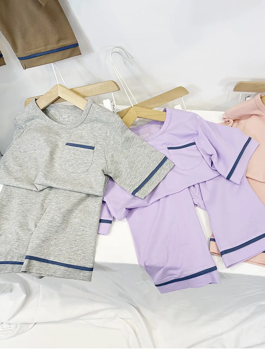 Kids Pajamas Set 5-Piece Soft Breathable Summer Wear - Image 3