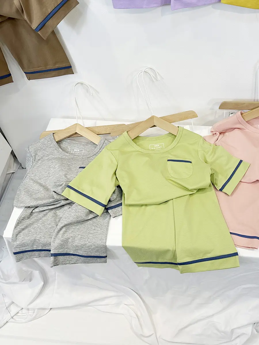 Kids Pajamas Set 5-Piece Soft Breathable Summer Wear - Image 4