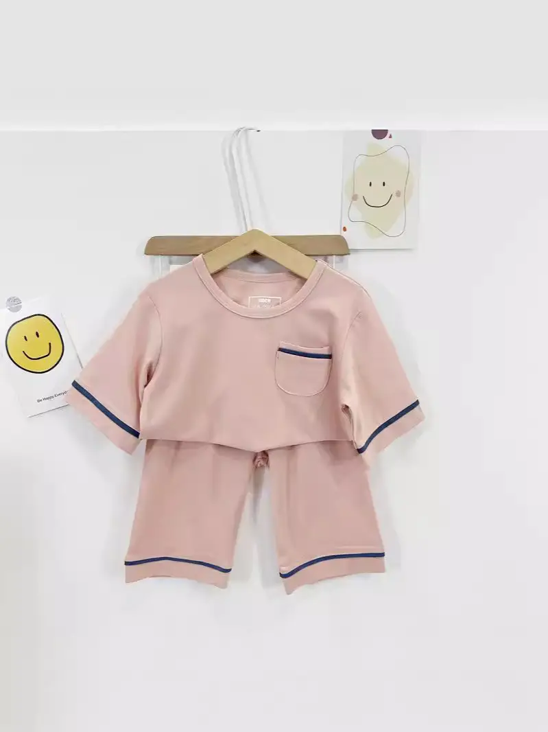 Kids Pajamas Set 5-Piece Soft Breathable Summer Wear - Image 5