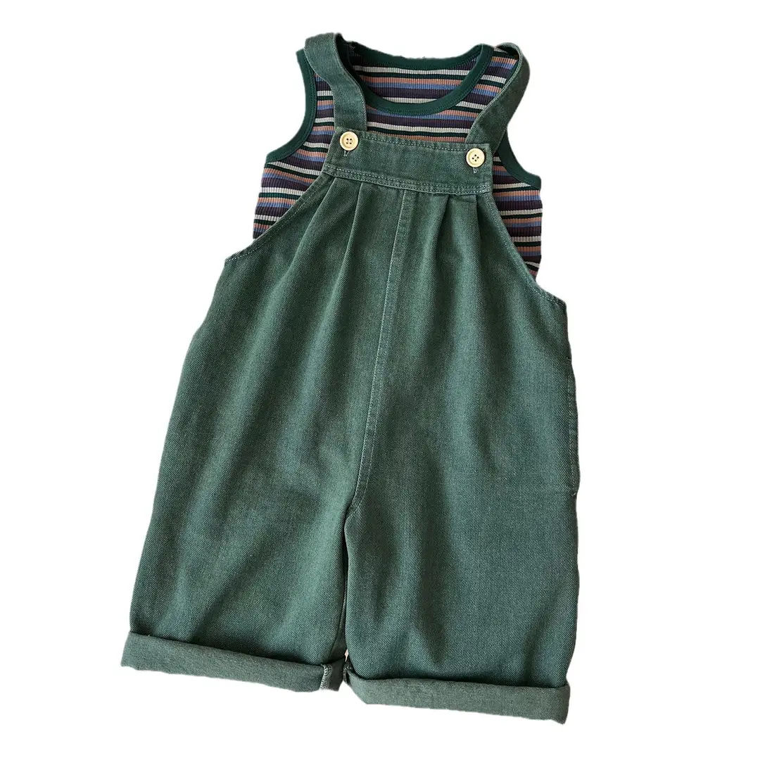 Kids Striped Tank Top & Shorts Set for Girls Summer Wear - Image 5