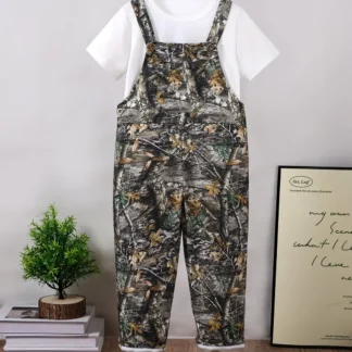 Camouflage Camisole Overalls for Boys 3-10 Years Cotton