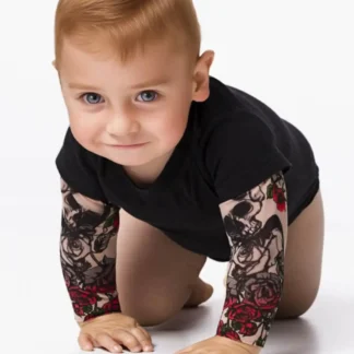 Baby Tattoo Sleeve Climbing Suit Black Premium Quality