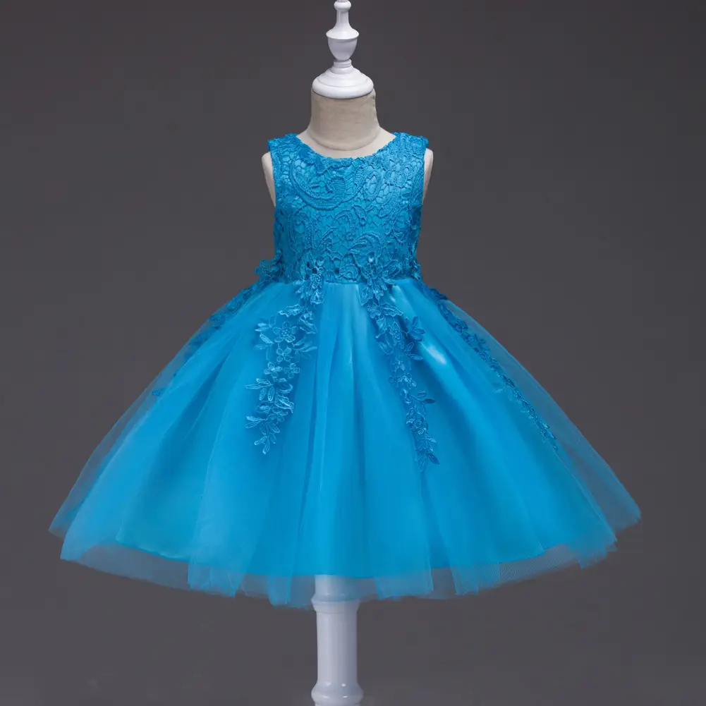 White Princess Tulle Dress for Girls 3-8Yrs - Image 4