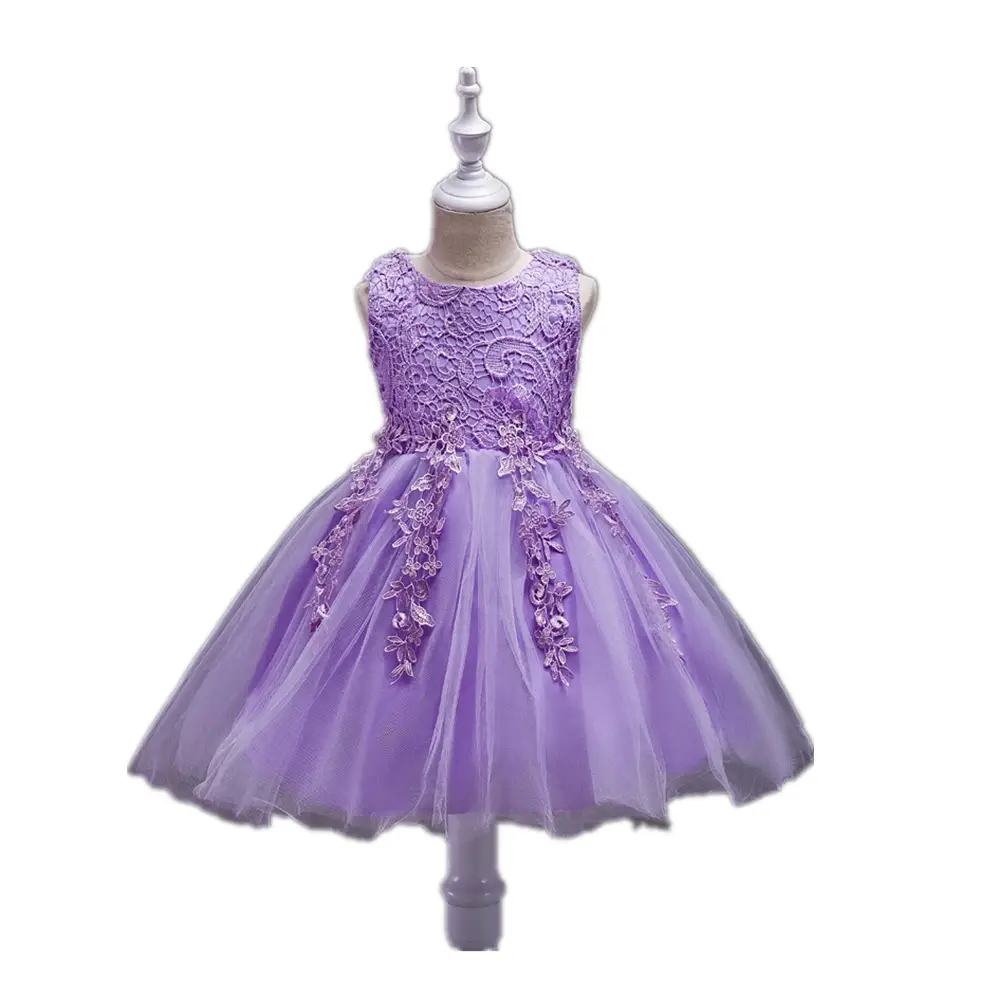 White Princess Tulle Dress for Girls 3-8Yrs - Image 5