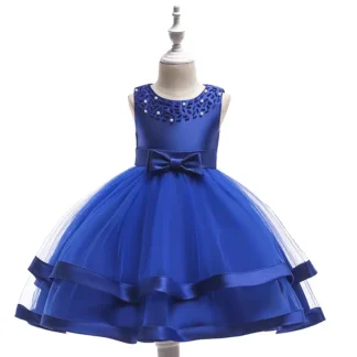Royal Blue Princess Dress for Girls 3-6 Years